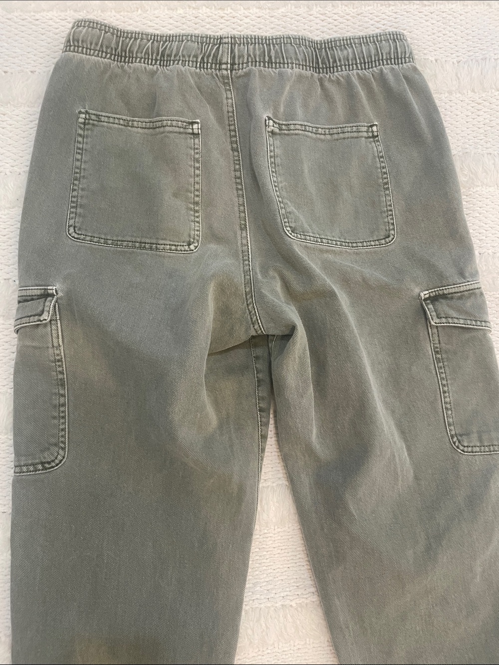 Gap denim easy jean 100% cotton pockets green casual pants jeans women’s size M - Picture 7 of 11